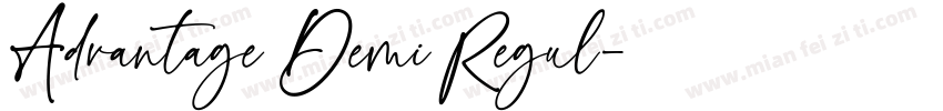 Advantage Demi Regul字体转换